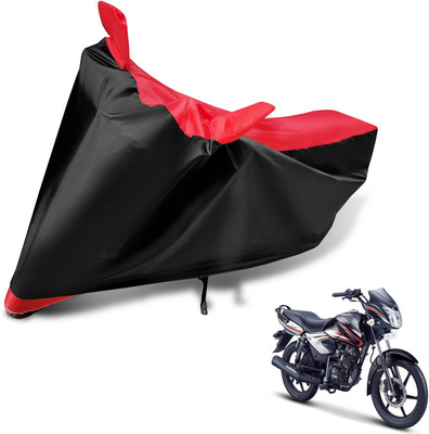 MOCKHE Two Wheeler Cover for TVS(Pheonix, Black, Red)