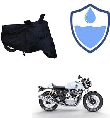 Atulit enterprises Two Wheeler Cover for Royal Enfield(Continental GT, Black)