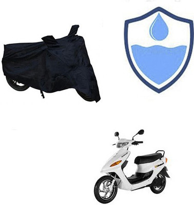 THE REAL ARV Waterproof Two Wheeler Cover for Indus(Yo Electron, Black)