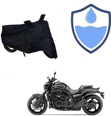 HYBRIDS COLLECTION Waterproof Two Wheeler Cover for Yamaha(VMAX, Black)