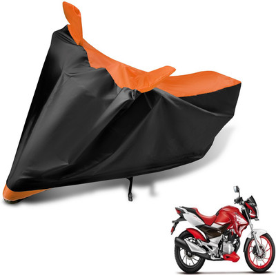 MOCKHE Two Wheeler Cover for Hero(Xtreme, Black, Orange)