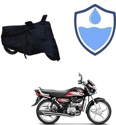 Amozkart Waterproof Two Wheeler Cover for Hero(HF Deluxe, Black)