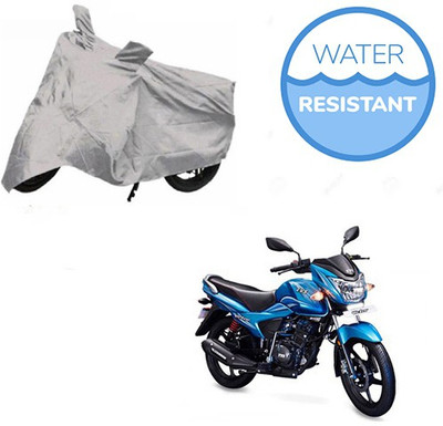 Motoren Waterproof Two Wheeler Cover for TVS(Victor New, Silver)