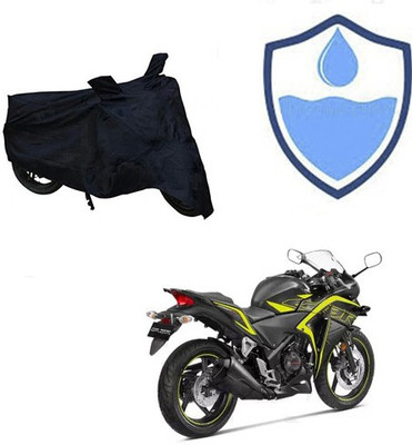 THE REAL ARV Waterproof Two Wheeler Cover for Honda(CBR 250R, Black)