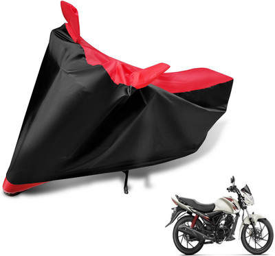 Auto Hub Two Wheeler Cover for Suzuki(Sling Shot Plus, Black, Red)