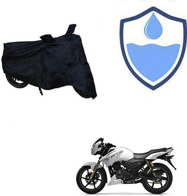 HYBRIDS COLLECTION Waterproof Two Wheeler Cover for TVS(Apache RTR 180, Black)