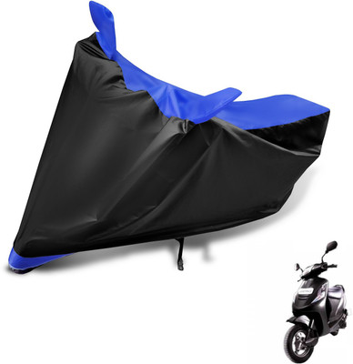 MOCKHE Two Wheeler Cover for Mahindra(Kine, Black, Blue)