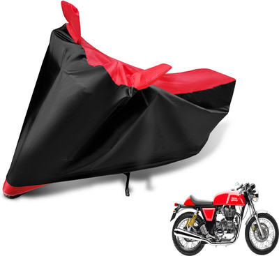 Auto Hub Two Wheeler Cover for Royal Enfield(Continental GT, Black, Red)