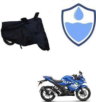 HYBRIDS COLLECTION Waterproof Two Wheeler Cover for Suzuki(Gixxer SF, Black)