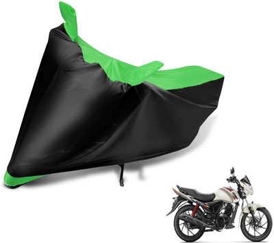 Auto Hub Two Wheeler Cover for Suzuki(Sling Shot Plus, Black, Green)