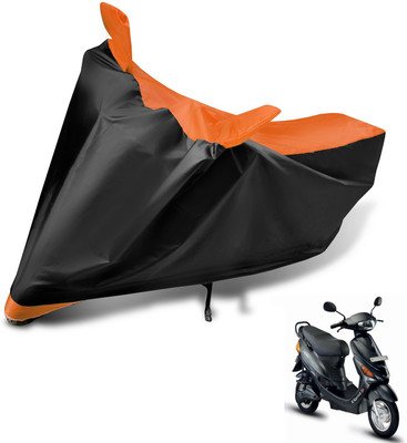 MOCKHE Two Wheeler Cover for Hero(E Sprint, Black, Orange)