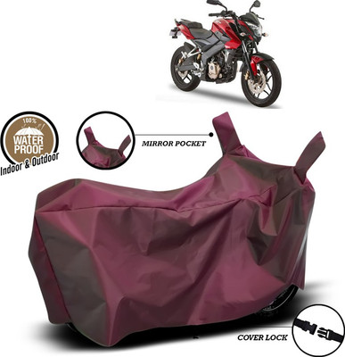 ANTHUB Waterproof Two Wheeler Cover for Bajaj(Pulsar 180 DTS-i, Maroon)