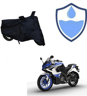 HYBRIDS COLLECTION Waterproof Two Wheeler Cover for Bajaj(Pulsar RS 200, Black)