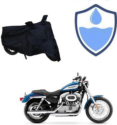 Atulit enterprises Two Wheeler Cover for Harley Davidson(XL 883, Black)