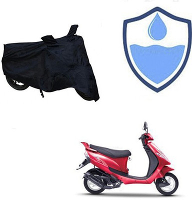 HYBRIDS COLLECTION Waterproof Two Wheeler Cover for Mahindra(Kine, Black)