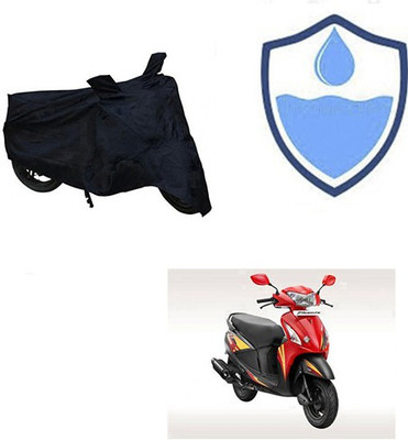 saanvi Waterproof Two Wheeler Cover for Hero(Pleasure, Black)