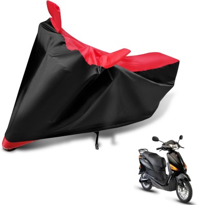 MOCKHE Two Wheeler Cover for Hero(Electric Optima, Black, Red)