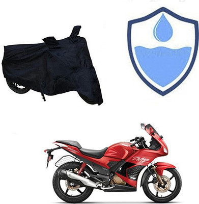 saanvi Waterproof Two Wheeler Cover for Hero(Karizma ZMR, Black)