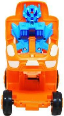 Rudra Enterprise Sale Toy Robot Car - Manually Convert from CAR to Robot/ Push n go Toys for Kids(Red, Blue, Orange, Pack of: 1)