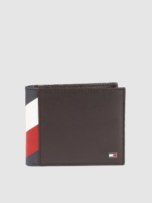TOMMY HILFIGER Men Brown Genuine Leather Wallet(6 Card Slots)