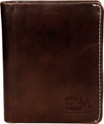 Evermore Men Brown Genuine Leather Wallet(7 Card Slots)