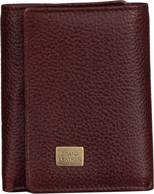 BRAND LEATHER Men Travel, Casual, Trendy Brown Genuine Leather Wallet(6 Card Slots)