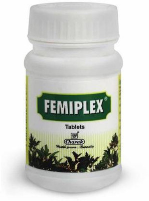 CHARAK Femiplex Tablets - Reduce excessive Vaginal Discharge (75 Tablets X 4)(Pack of 4, 300 Tablets)