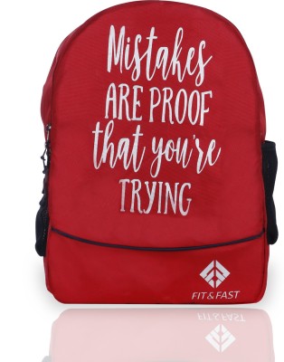 Fit & Fast Backpack 15 L Laptop Backpack(Red)