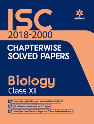 Isc Chapterwise Solved Papers Biology Class 12th(English, Paperback, unknown)