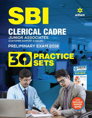 Sbi 30 Practice Sets Clerical Cadre Junior Associates Preliminary Examination 2018(English, Paperback, unknown)