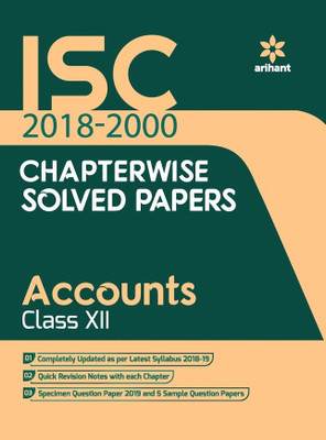 Isc Chapterwise Solved Papers Accounts Class 12th(English, Paperback, unknown)