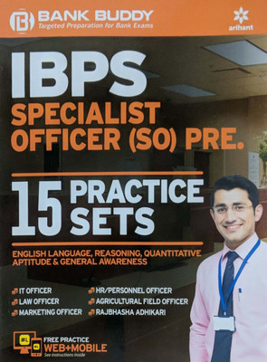 15 Practice Sets Ibps Specialist Officer Preliminary Exam(English, Paperback, unknown)