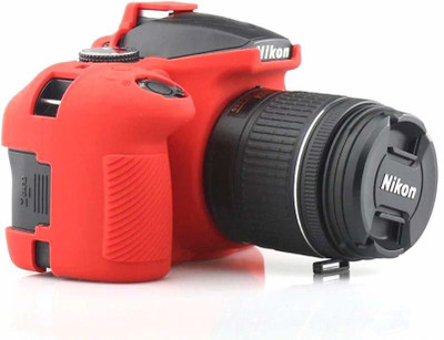Amabu D750 camera cover for Ni-kon D750 camera silicone protective case cover (Red)  Camera Bag(Orange)