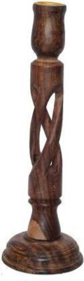 Smarts collection Unique design for a candle holder/stand (shisham wood).. Wooden 1 - Cup Candle Holder (Brown, Pack of 1) Wooden Candle Holder(Brown, Pack of 1)