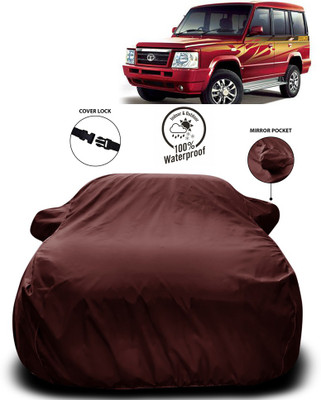 Purpleheart Car Cover For Tata Sumo Gold (With Mirror Pockets)(Maroon)