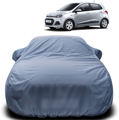 Purpleheart Car Cover For Hyundai i10 (With Mirror Pockets)(Grey)