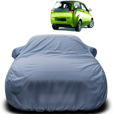 Purpleheart Car Cover For Mahindra Quanto (With Mirror Pockets)(Grey)