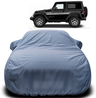 Purpleheart Car Cover For Mahindra Thar (With Mirror Pockets)(Grey)