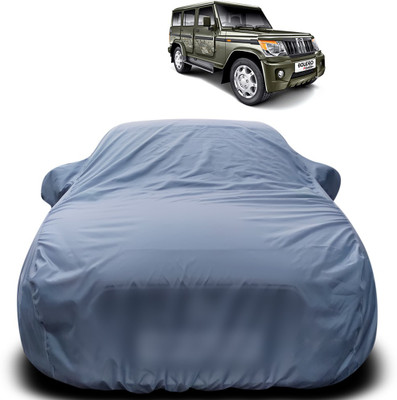 Purpleheart Car Cover For Mahindra Bolero (With Mirror Pockets)(Grey)
