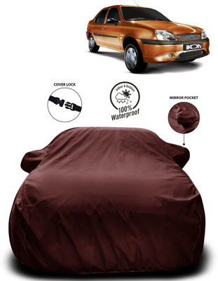Purpleheart Car Cover For Ford Ikon (With Mirror Pockets)(Brown)