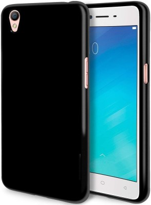 SmartPoint Back Cover for Oppo A37f(Black, Shock Proof, Silicon, Pack of: 1)