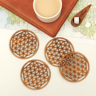 DULI 0 Compartments MDF Coaster(Multicolor)