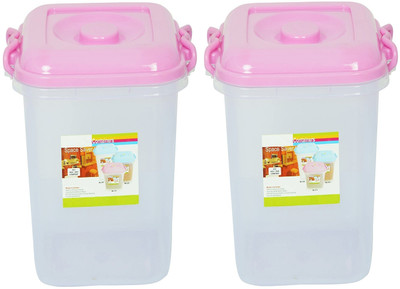 AK HUB Plastic Utility Container  - 16 L(Pack of 2, Pink)
