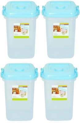 AK HUB Plastic Utility Container  - 16 L(Pack of 4, Blue, Clear)