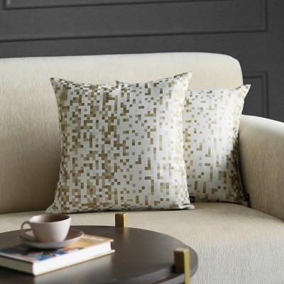 GMF Polyester Cushions & Pillows Cover(Pack of 2, 45.72 cm*45.72 cm, Black, Brown)