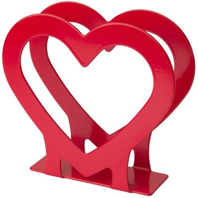 IKEA 1 Compartments Steel Napkin holder(Red)