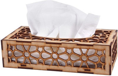 LAKHAJI 1 Compartments wooden tissue(Brown)