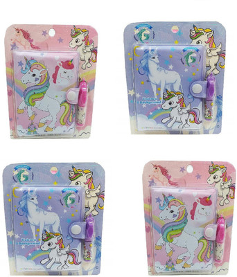 Giftshub na Mini Diary Ruled 40 Pages(Multicolor, Pack of 4)