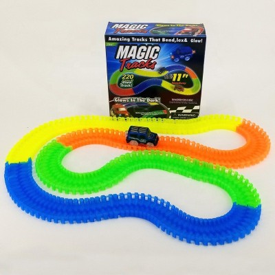 Jainixi sales Magic Tracks ( 220pcs ) Toy Glow in The Dark Electric led Cars Twister Tracks with led car(Multicolor, Pack of: 1)