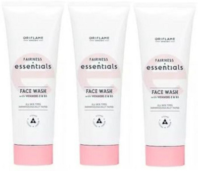 Oriflame Sweden Essential Fairness  with Vitamin E & B3 (Pack of 3) Face Wash(375 ml)
